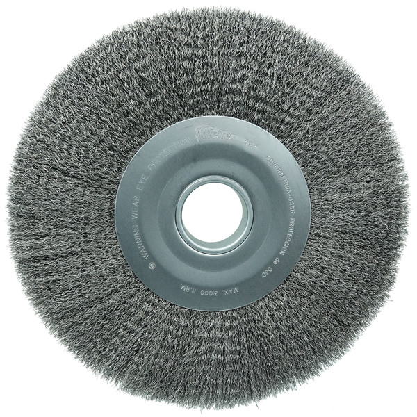 Weiler 12" Wide Face Crimped Wire Wheel .0118" Steel Fill 2" Arbor Hole 3220